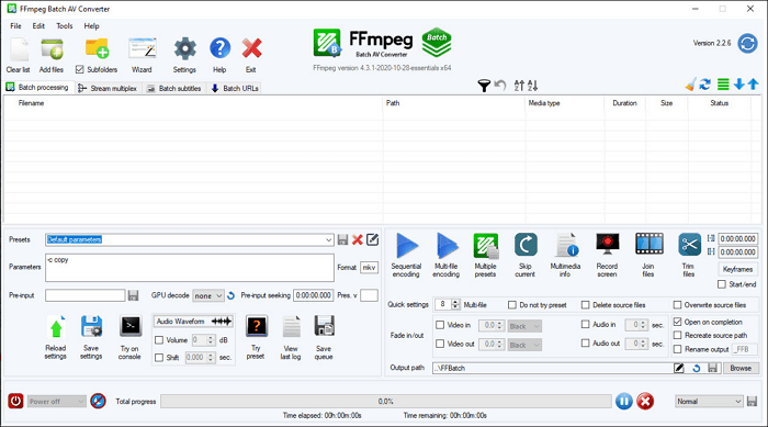 ffmepg audio converter