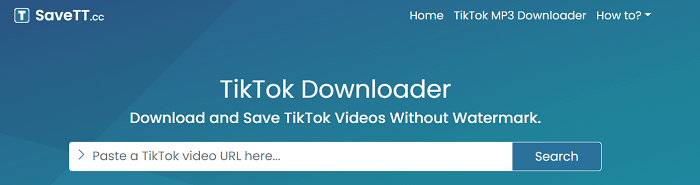 Download TikTok videos with SaveTT